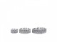 Set 3ks zinkový antik kovový svícen Lace Crown - Ø 4,5*2,5 / Ø 8*3/ Ø 10*3cm Chic Antique