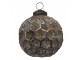 Měděná antik skleněná ozdoba Hexagon coppen S - Ø 7*7 cm Clayre & Eef