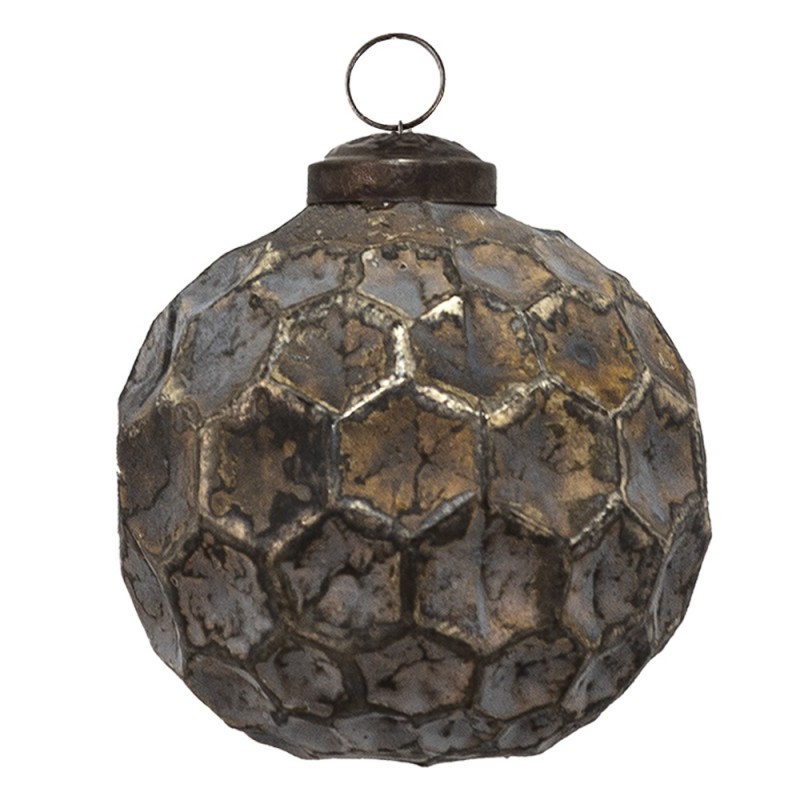 Měděná antik skleněná ozdoba Hexagon Copper S - Ø 7*7 cm Clayre & Eef Měděná antik skleněná ozdoba Hexagon Copper S - Ø 7*7 cm Clayre & Eef