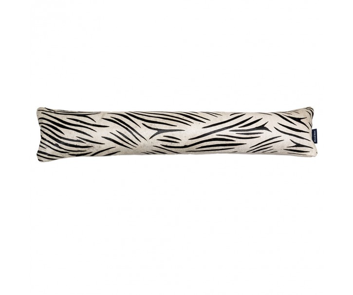 Kožený dlouhý polštář z hovězí kůže Cow zebra - 90*20*10cm Mars & More 