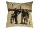 Gobelínový retro polštář s lyžaři a dobovými lyžemi Ski club - 45*15*46cm Mars & More 