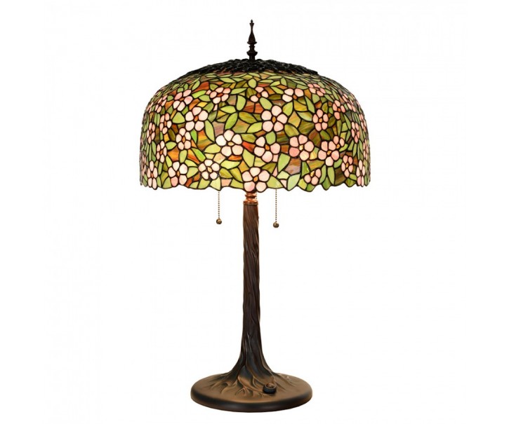 Barevná stolní lampa Tiffany Flower Garden - Ø 46*72cm Clayre & Eef