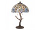 Modrá stolní lampa Tiffany Butterflies - Ø 40*60 cm Clayre & Eef