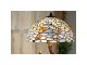 Modrá stolní lampa Tiffany Butterflies - Ø 40*60 cm Clayre & Eef