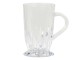 Sklenička ze silnějšího skla s ouškem a dekorem Diamond cut - Ø7*12 cm / 295ml Chic Antique