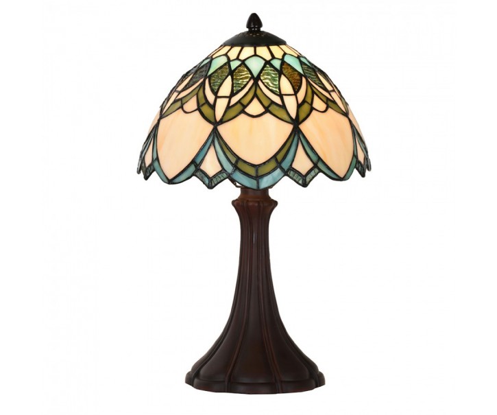 Barevná stolní lampa Tiffany Delafosse - Ø 25*42 cm Clayre & Eef