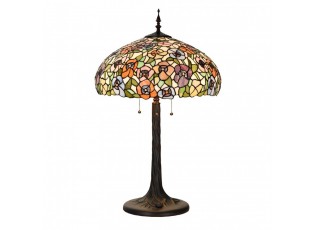 Barevná stolní lampa Tiffany Flower Color Garden - Ø 46*72cm
