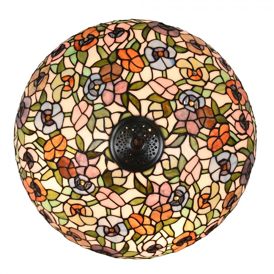 Barevná stolní lampa Tiffany Flower Color Garden - Ø 46*72cm Clayre & Eef Barevná stolní lampa Tiffany Flower Color Garden - Ø 46*72cm Clayre & Eef