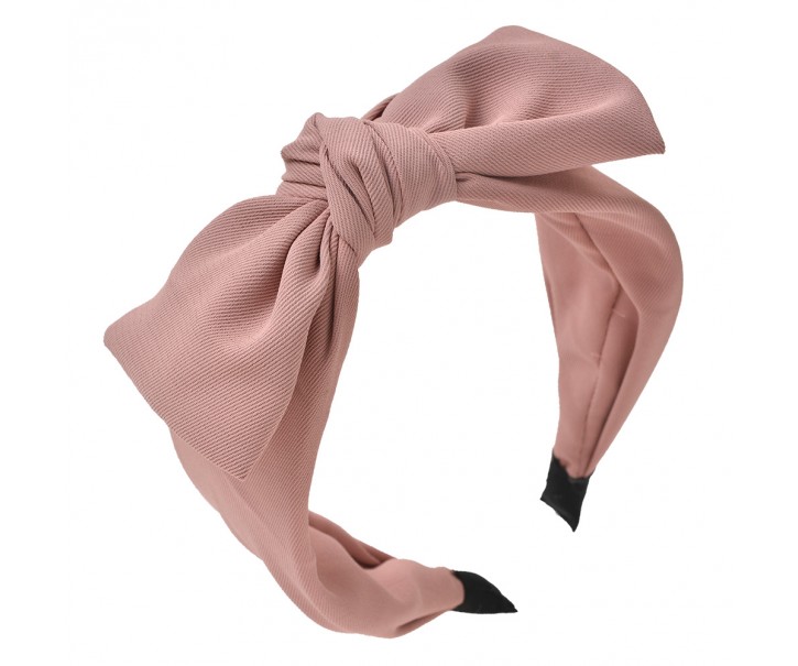 Dámská růžová čelenka do vlasů s mašlí Clayre & Eef