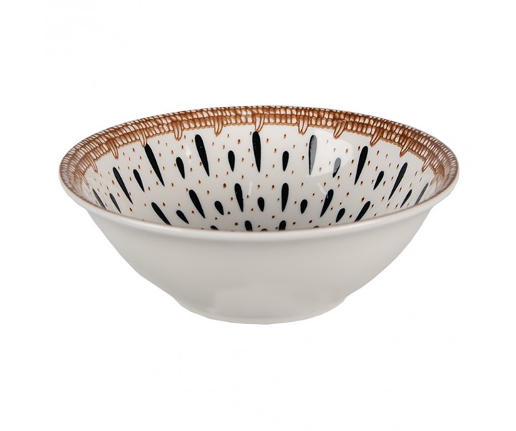 Porcelánová miska na polévku Mibbo I - Ø 15*5 cm / 300ml Clayre & Eef