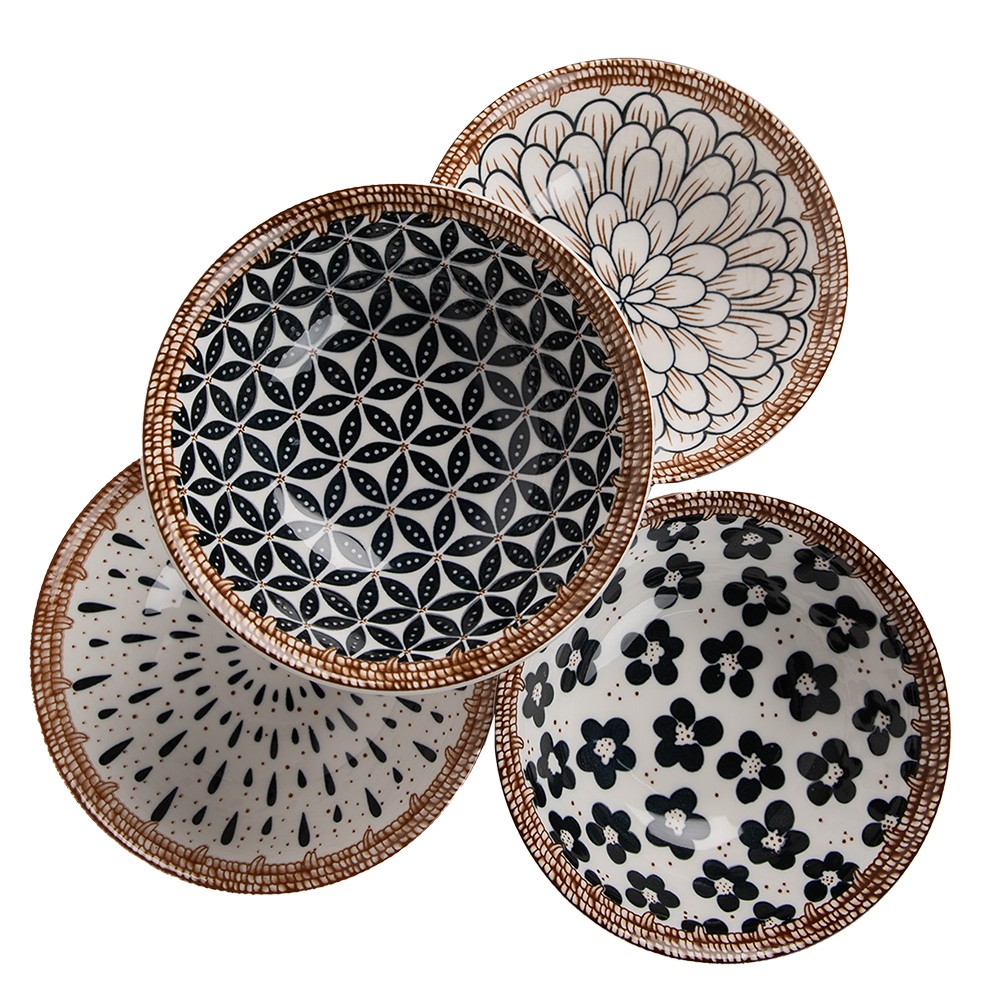 Porcelánová miska na polévku Mibbo I - Ø 15*5 cm / 300ml Clayre & Eef Porcelánová miska na polévku Mibbo I - Ø 15*5 cm / 300ml Clayre & Eef
