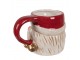 Keramický hrnek hlava Santa - 14*10*11 cm / 450 ml Clayre & Eef