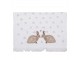 Bílý froté kuchyňský ručník s králíčky a srdíčky Bunnies in Love - 40*66 cm Clayre & Eef