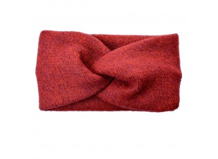 Červená dámská zimní čelenka - 10*22 cm