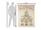 Béžová nástěnná mapa s Louskáčky Merry Christmas - 120*2*150 cm Clayre & Eef