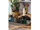 Zinkový antik plechový oválný podnos s uchy Vivvi - 41*14*8 cm Sommerfield