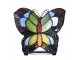 Barevná stolní lampa Tiffany ve tvaru motýla Butterfly - 15*8*13 cm (LED) Clayre & Eef