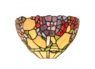 Nástěnné světlo Tiffany s květy Violle - 30*15*18 cm E14/max 1*40W