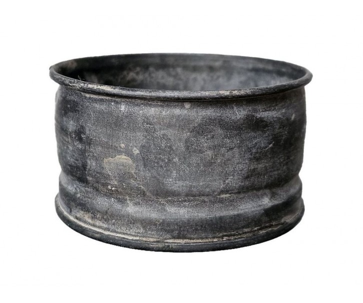 Zinkový antik plechový svícen Dorié - Ø 8*4cm Sommerfield