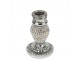 Stříbrný skleněný svícen s kamínky Rhinestone silver S - 10 cm Mars & More 