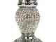 Stříbrný skleněný svícen s kamínky Rhinestone silver S - 10 cm Mars & More 