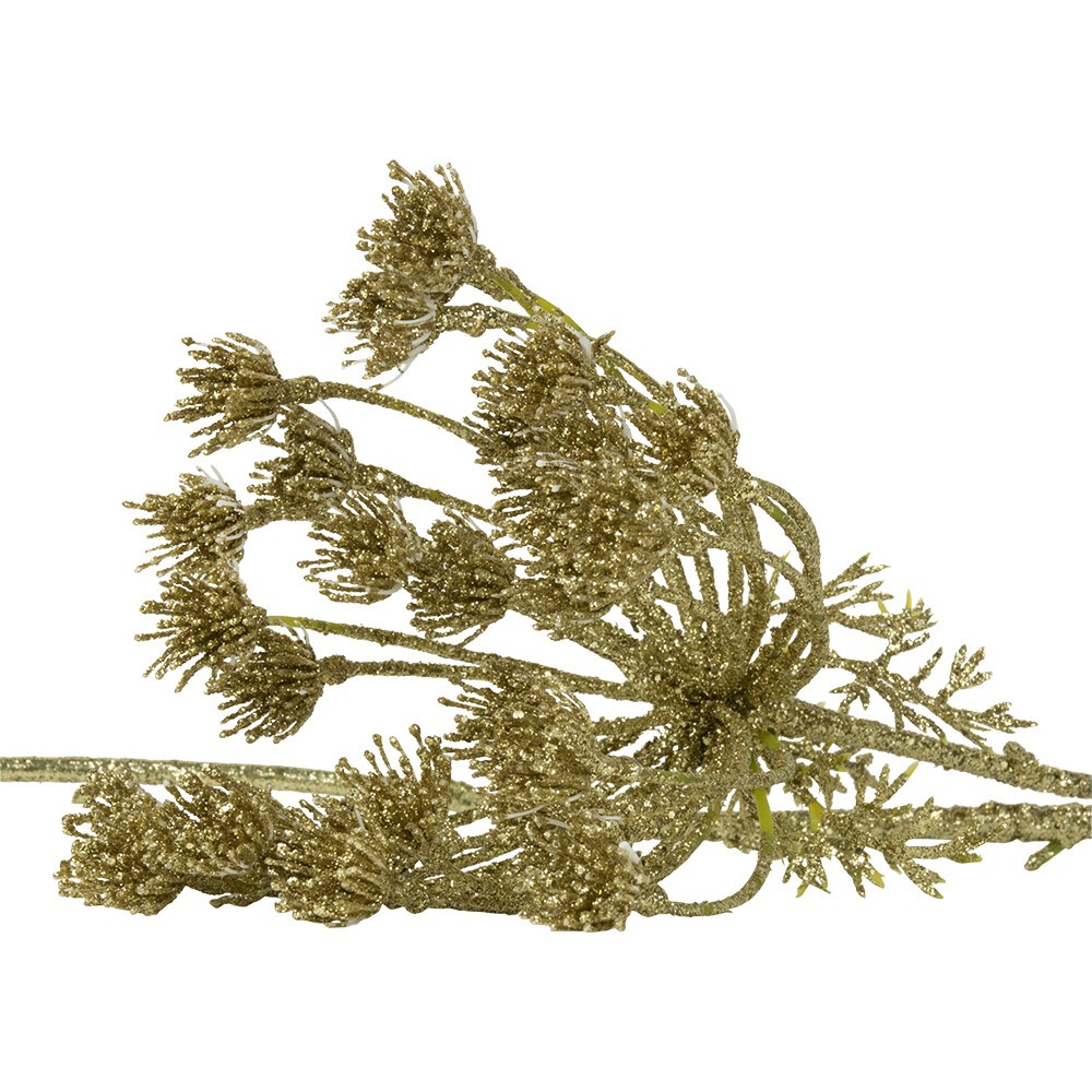 Zlatá dekorativní květina Bolševník gold champagne - 17*13* 85 cm Mars & More Zlatá dekorativní květina Bolševník gold champagne - 17*13* 85 cm Mars & More