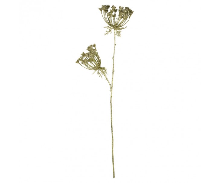 Zlatá dekorativní květina Bolševník gold champagne - 17*13* 85 cm Mars & More 