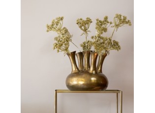 Zlatá dekorativní květina Bolševník gold champagne - 17*13* 85 cm