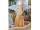 Přírodní dřevěný anděl se srdíčkem Heart gold - 23*5*26cm J-Line by Jolipa