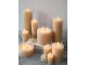 Medová široká svíčka Rustic pillar honey - Ø 7*15cm/ 60h Chic Antique