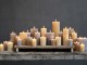 Medová široká svíčka Rustic pillar honey - Ø 7*15cm/ 60h Chic Antique