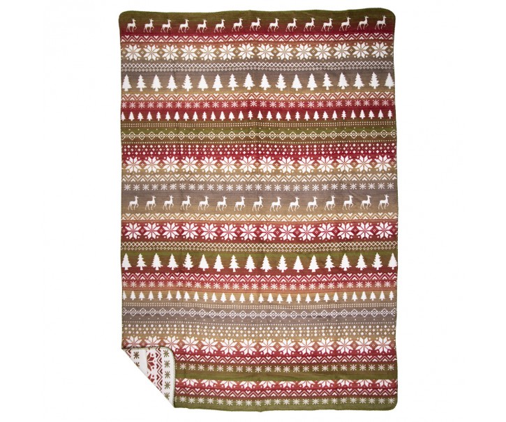 Oboustranný vzorovaný pléd Nordic XL - 150*200 cm Mars & More 