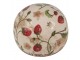 Béžová antik dekorace koule s jahůdkami Wild Strawberries - Ø 10*10 cm Clayre & Eef