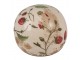 Béžová antik dekorace koule s jahůdkami Wild Strawberries - Ø 10*10 cm Clayre & Eef