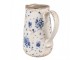 Béžový keramický džbán s modrými růžemi Blue Rose - 16*12*18 cm Clayre & Eef
