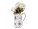 Béžový keramický džbán s modrými růžemi Blue Rose - 16*12*18 cm Clayre & Eef