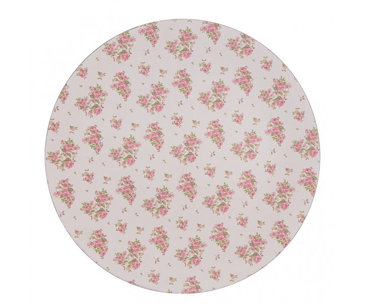 Servírovací talíř s růžičkami Sweet Roses - Ø 33*1 cm Clayre & Eef