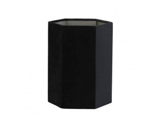 Černé sametové stínidlo Hexagon black - 20*20*26 cm/ E27