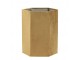 Hnědé sametové stínidlo Hexagon brown - 24*24*30 cm/ E27 Light & Living
