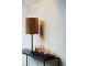 Hnědé sametové stínidlo Hexagon brown - 24*24*30 cm/ E27 Light & Living