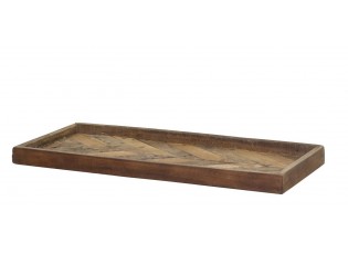 Dekorační užší dřevěný podnos Grimaud - 55*25*4 cm