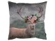 Šedý sametový polštář s jelenem Fleury Deer - 45*45*10cm Mars & More 
