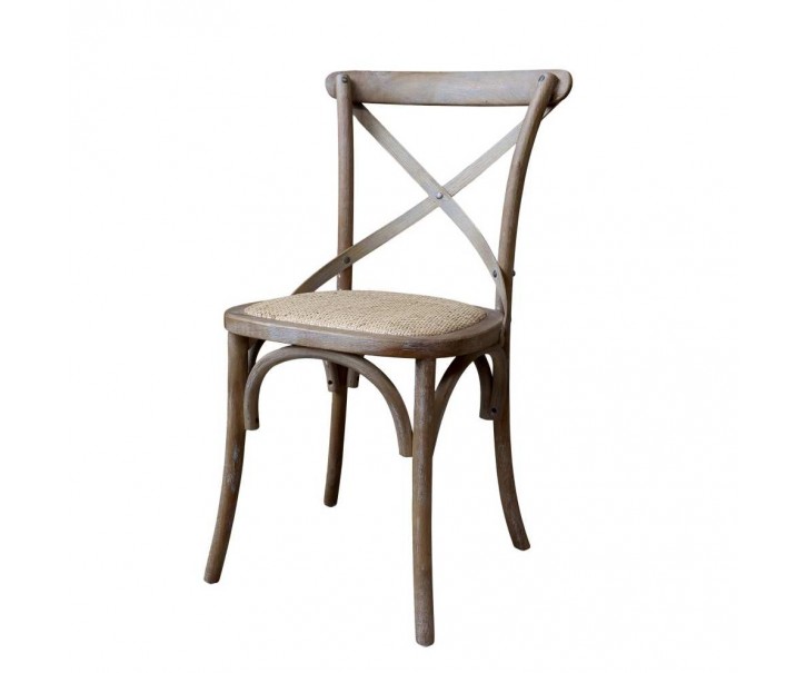 Přírodní dřevěná židle Old French chair - 51*55*89 cm Chic Antique