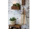 Retro nástěnná dřěvěná skříňka s dvířky Grimaud Brick - 15*9*32 cm Chic Antique