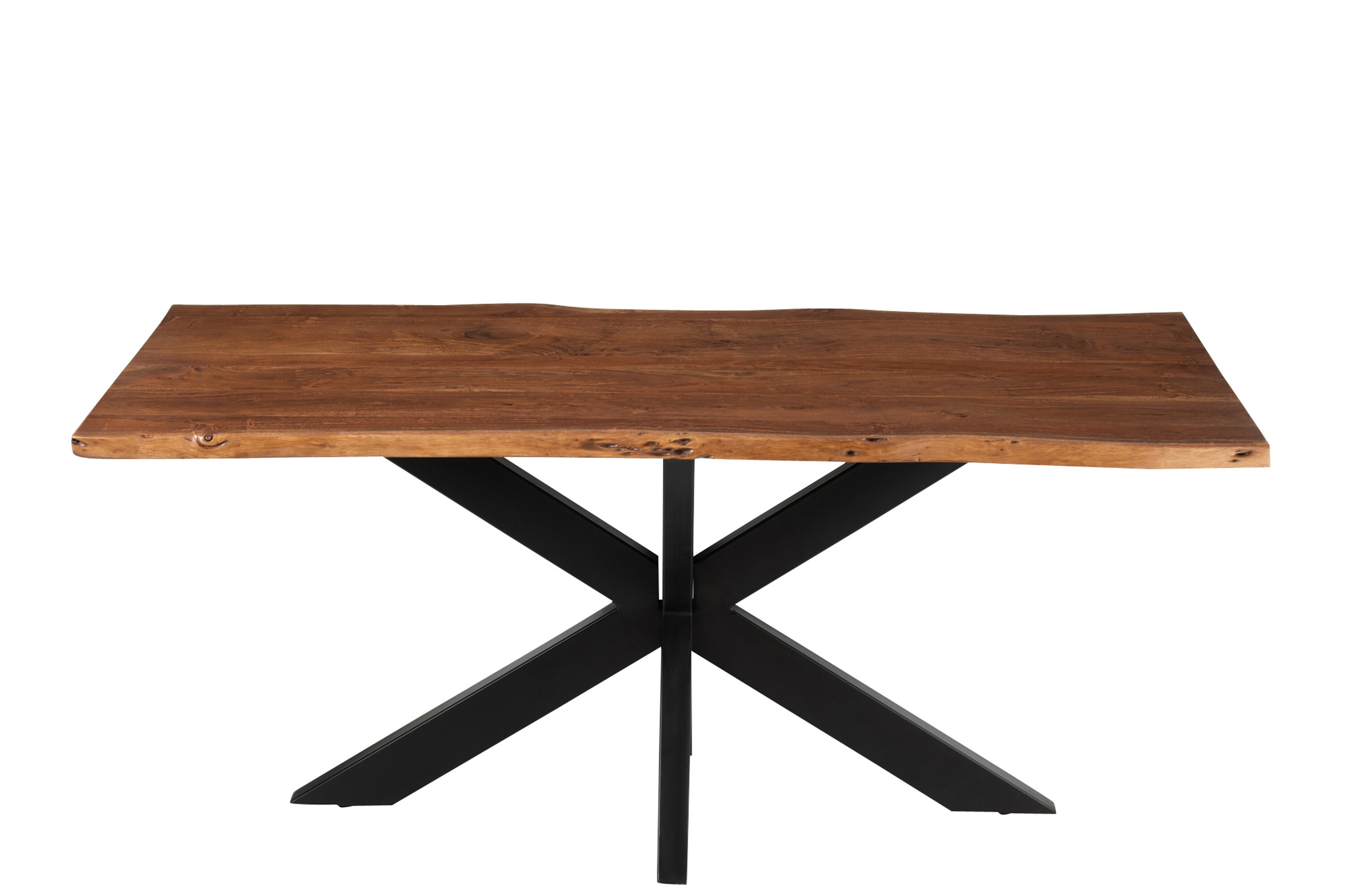 Tmavě hnědý obdélníkový jídelní stůl s deskou z akáciového dřeva Gerard Acacia - 180*90*76 cm J-Line by Jolipa Tmavě hnědý obdélníkový jídelní stůl s deskou z akáciového dřeva Gerard Acacia - 180*90*76 cm J-Line by Jolipa