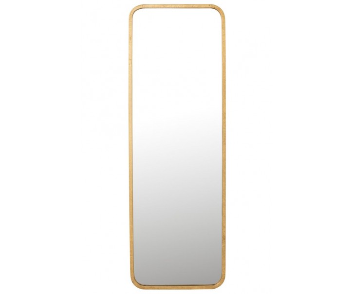 Zlaté antik nástěnné zrcadlo v kovovém rámu Mona Gold - 120*3*40 cm J-Line by Jolipa