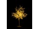 Dekorace stříbrný svítící stromeček Tree leaves silver M - Ø 60*100 cm J-Line by Jolipa