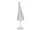 Dekorace bílý antik drátěný vánoční stromeček Tree - Ø 10*40 cm J-Line by Jolipa