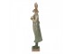 Zelená dekorace zaječí pán - 11*8*33 cm Clayre & Eef