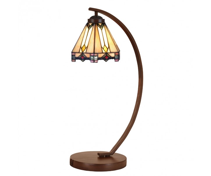 Stolní lampa Tiffany Daira - Ø 20x57 cm E27/max 1x60W Clayre & Eef